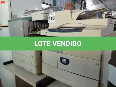 LOTE 218 - 02 IMPRESSORAS MARCAS E MODELOS DIVERSOS. (NO ESTADO) ATENÇÃO! FAZER A VISITAÇÃO ANTES DE ARREMATAR, NÃO SABEMOS SE FUNCIONA. LEILÃO NÃO TEM GARANTIA E NEM DEVOLUÇÃO, SUJEITO A POSSÍVEIS AVARIAS VISÍVEIS/OCULTAS E/OU AUSÊNCIA DE COMPONENTES.