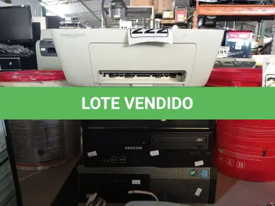 LOTE 222 - 01 IMPRESSORA JATO DE TINTA E 03 CPU’S MARCAS E MODELOS DIVERSOS. (NO ESTADO) ATENÇÃO! FAZER A VISITAÇÃO ANTES DE ARREMATAR, NÃO SABEMOS SE FUNCIONA. LEILÃO NÃO TEM GARANTIA E NEM DEVOLUÇÃO, SUJEITO A POSSÍVEIS AVARIAS VISÍVEIS/OCULTAS E/OU AUSÊNCIA DE COMPONENTES.