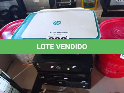 LOTE 222 - 01 IMPRESSORA JATO DE TINTA E 03 CPU’S MARCAS E MODELOS DIVERSOS. (NO ESTADO) ATENÇÃO! FAZER A VISITAÇÃO ANTES DE ARREMATAR, NÃO SABEMOS SE FUNCIONA. LEILÃO NÃO TEM GARANTIA E NEM DEVOLUÇÃO, SUJEITO A POSSÍVEIS AVARIAS VISÍVEIS/OCULTAS E/OU AUSÊNCIA DE COMPONENTES.