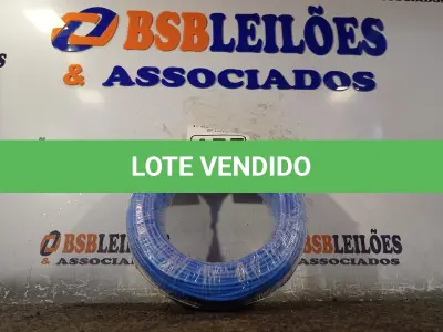 LOTE 155 - 01 ROLO DE CABO FLEXÍVEL 100M 1X4MM NA COR AZUL(NOVO). (NO ESTADO) ATENÇÃO! FAZER A VISITAÇÃO ANTES DE ARREMATAR, NÃO SABEMOS SE FUNCIONA. LEILÃO NÃO TEM GARANTIA E NEM DEVOLUÇÃO, SUJEITO A POSSÍVEIS AVARIAS VISÍVEIS/OCULTAS E/OU AUSÊNCIA DE COMPONENTES.