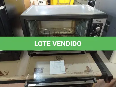 LOTE 407 - 01 FORNO ELÉTRICO MARCA PHILCO 220V. (NO ESTADO) ATENÇÃO! FAZER A VISITAÇÃO ANTES DE ARREMATAR, NÃO SABEMOS SE FUNCIONA. LEILÃO NÃO TEM GARANTIA E NEM DEVOLUÇÃO, SUJEITO A POSSÍVEIS AVARIAS VISÍVEIS/OCULTAS E/OU AUSÊNCIA DE COMPONENTES.
