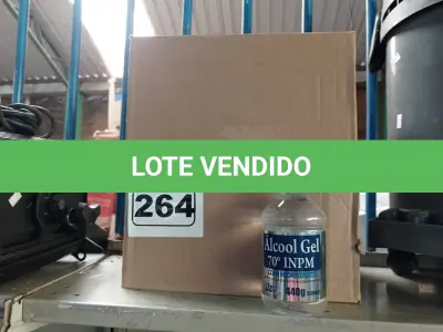 LOTE 264 - 02 CAIXAS COM FRASCOS DE ÁLCOOL EM GEL 70ºCOM HIDRATANTE 440G COM 12 UNIDADES CADA. (NO ESTADO) ATENÇÃO! FAZER A VISITAÇÃO ANTES DE ARREMATAR, NÃO SABEMOS SE FUNCIONA. LEILÃO NÃO TEM GARANTIA E NEM DEVOLUÇÃO, SUJEITO A POSSÍVEIS AVARIAS VISÍVEIS/OCULTAS E/OU AUSÊNCIA DE COMPONENTES.