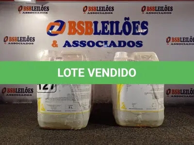 LOTE 127 - 20 LITROS DE DESINFETANTE HOSPITALAR PARA SUPERFÍCIES FIXAS E ARTIGOS NÃO CRÍTICOS. (NO ESTADO) ATENÇÃO! FAZER A VISITAÇÃO ANTES DE ARREMATAR, NÃO SABEMOS SE FUNCIONA. LEILÃO NÃO TEM GARANTIA E NEM DEVOLUÇÃO, SUJEITO A POSSÍVEIS AVARIAS VISÍVEIS/OCULTAS E/OU AUSÊNCIA DE COMPONENTES.