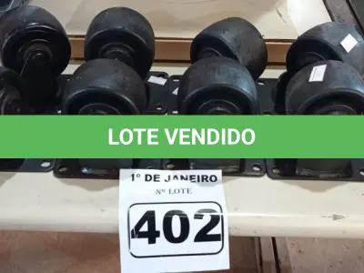 LOTE 402 - 08 ROLDANAS. (NO ESTADO) ATENÇÃO! FAZER A VISITAÇÃO ANTES DE ARREMATAR, NÃO SABEMOS SE FUNCIONA. LEILÃO NÃO TEM GARANTIA E NEM DEVOLUÇÃO, SUJEITO A POSSÍVEIS AVARIAS VISÍVEIS/OCULTAS E/OU AUSÊNCIA DE COMPONENTES.