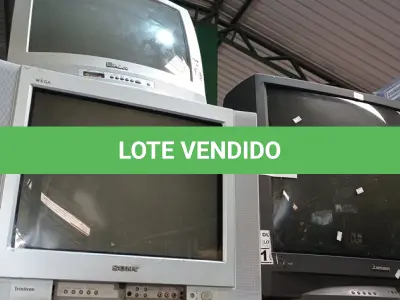LOTE 104 - 04 TV’S DE TUBO MARCAS E MODELOS DIVERSOS. (NO ESTADO) ATENÇÃO! FAZER A VISITAÇÃO ANTES DE ARREMATAR, NÃO SABEMOS SE FUNCIONA. LEILÃO NÃO TEM GARANTIA E NEM DEVOLUÇÃO, SUJEITO A POSSÍVEIS AVARIAS VISÍVEIS/OCULTAS E/OU AUSÊNCIA DE COMPONENTES.