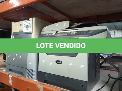 LOTE 106 - 03 IMPRESSORAS SENDO 01 MULTIFUNCIONAL BROTHER MFC 8860DN. (NO ESTADO) ATENÇÃO! FAZER A VISITAÇÃO ANTES DE ARREMATAR, NÃO SABEMOS SE FUNCIONA. LEILÃO NÃO TEM GARANTIA E NEM DEVOLUÇÃO, SUJEITO A POSSÍVEIS AVARIAS VISÍVEIS/OCULTAS E/OU AUSÊNCIA DE COMPONENTES.