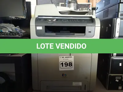 LOTE 198 - 01 IMPRESSORA MULTIFUNCIONAL MARCA SAMSUNG MODELO CLX-6250FX. (NO ESTADO) ATENÇÃO! FAZER A VISITAÇÃO ANTES DE ARREMATAR, NÃO SABEMOS SE FUNCIONA. LEILÃO NÃO TEM GARANTIA E NEM DEVOLUÇÃO, SUJEITO A POSSÍVEIS AVARIAS VISÍVEIS/OCULTAS E/OU AUSÊNCIA DE COMPONENTES.