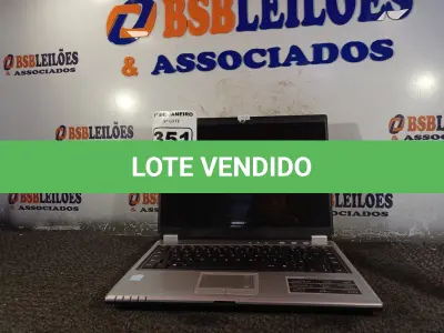 LOTE 351 - 01 NOTEBOOK MARCA POSITIVO. (NO ESTADO) ATENÇÃO! FAZER A VISITAÇÃO ANTES DE ARREMATAR, NÃO SABEMOS SE FUNCIONA. LEILÃO NÃO TEM GARANTIA E NEM DEVOLUÇÃO, SUJEITO A POSSÍVEIS AVARIAS VISÍVEIS/OCULTAS E/OU AUSÊNCIA DE COMPONENTES.