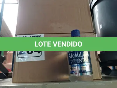 LOTE 264 - 02 CAIXAS COM FRASCOS DE ÁLCOOL EM GEL 70ºCOM HIDRATANTE 440G COM 12 UNIDADES CADA. (NO ESTADO) ATENÇÃO! FAZER A VISITAÇÃO ANTES DE ARREMATAR, NÃO SABEMOS SE FUNCIONA. LEILÃO NÃO TEM GARANTIA E NEM DEVOLUÇÃO, SUJEITO A POSSÍVEIS AVARIAS VISÍVEIS/OCULTAS E/OU AUSÊNCIA DE COMPONENTES.