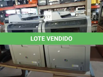 LOTE 237 - 02 IMPRESSORAS MULTIFUNCIONAL MARCAS SAMSUNG MODELOS CLX6250FX. (NO ESTADO) ATENÇÃO! FAZER A VISITAÇÃO ANTES DE ARREMATAR, NÃO SABEMOS SE FUNCIONA. LEILÃO NÃO TEM GARANTIA E NEM DEVOLUÇÃO, SUJEITO A POSSÍVEIS AVARIAS VISÍVEIS/OCULTAS E/OU AUSÊNCIA DE COMPONENTES.