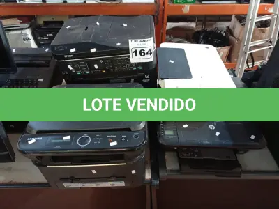 LOTE 164 - 06 IMPRESSORAS MARCAS E MODELOS DIVERSOS. (NO ESTADO) ATENÇÃO! FAZER A VISITAÇÃO ANTES DE ARREMATAR, NÃO SABEMOS SE FUNCIONA. LEILÃO NÃO TEM GARANTIA E NEM DEVOLUÇÃO, SUJEITO A POSSÍVEIS AVARIAS VISÍVEIS/OCULTAS E/OU AUSÊNCIA DE COMPONENTES.