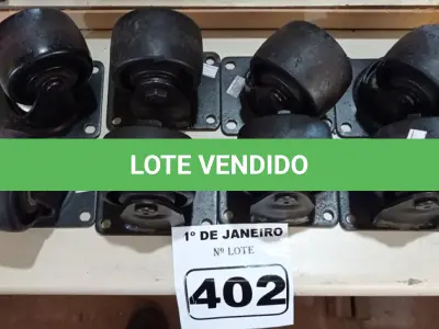 LOTE 402 - 08 ROLDANAS. (NO ESTADO) ATENÇÃO! FAZER A VISITAÇÃO ANTES DE ARREMATAR, NÃO SABEMOS SE FUNCIONA. LEILÃO NÃO TEM GARANTIA E NEM DEVOLUÇÃO, SUJEITO A POSSÍVEIS AVARIAS VISÍVEIS/OCULTAS E/OU AUSÊNCIA DE COMPONENTES.