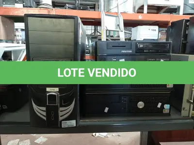 LOTE 163 - 04 CPU’S MARCAS E MODELOS DIVERSOS. (NO ESTADO) ATENÇÃO! FAZER A VISITAÇÃO ANTES DE ARREMATAR, NÃO SABEMOS SE FUNCIONA. LEILÃO NÃO TEM GARANTIA E NEM DEVOLUÇÃO, SUJEITO A POSSÍVEIS AVARIAS VISÍVEIS/OCULTAS E/OU AUSÊNCIA DE COMPONENTES.