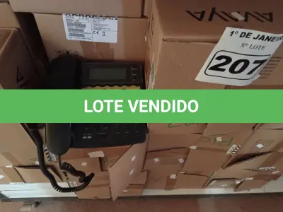 LOTE 207 - 01 LOTE COM GRANDE QUANTIDADE DE APARELHOS DE TELEFONE. (NO ESTADO) ATENÇÃO! FAZER A VISITAÇÃO ANTES DE ARREMATAR, NÃO SABEMOS SE FUNCIONA. LEILÃO NÃO TEM GARANTIA E NEM DEVOLUÇÃO, SUJEITO A POSSÍVEIS AVARIAS VISÍVEIS/OCULTAS E/OU AUSÊNCIA DE COMPONENTES.