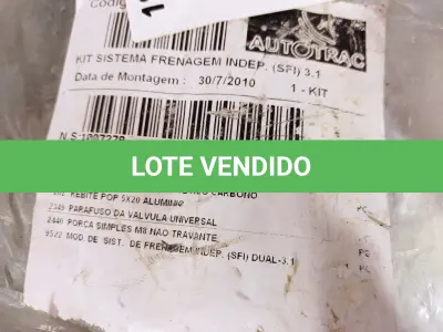 LOTE 319 - 01 KIT SISTEMA DE FRENAGEM INDEPENDENTE. (NO ESTADO) ATENÇÃO! FAZER A VISITAÇÃO ANTES DE ARREMATAR, NÃO SABEMOS SE FUNCIONA. LEILÃO NÃO TEM GARANTIA E NEM DEVOLUÇÃO, SUJEITO A POSSÍVEIS AVARIAS VISÍVEIS/OCULTAS E/OU AUSÊNCIA DE COMPONENTES.