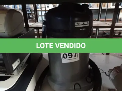 LOTE 097 - 01 ASPIRADOR DE PÓ MARCA KARCHER NT 20/1 220V. (NO ESTADO) ATENÇÃO! FAZER A VISITAÇÃO ANTES DE ARREMATAR, NÃO SABEMOS SE FUNCIONA. LEILÃO NÃO TEM GARANTIA E NEM DEVOLUÇÃO, SUJEITO A POSSÍVEIS AVARIAS VISÍVEIS/OCULTAS E/OU AUSÊNCIA DE COMPONENTES.