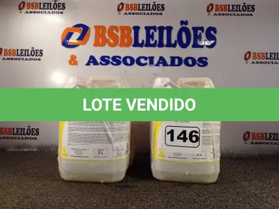 LOTE 146 - 20 LITROS DE DESINFETANTE HOSPITALAR PARA SUPERFÍCIES FIXAS E ARTIGOS NÃO CRÍTICOS. (NO ESTADO) ATENÇÃO! FAZER A VISITAÇÃO ANTES DE ARREMATAR, NÃO SABEMOS SE FUNCIONA. LEILÃO NÃO TEM GARANTIA E NEM DEVOLUÇÃO, SUJEITO A POSSÍVEIS AVARIAS VISÍVEIS/OCULTAS E/OU AUSÊNCIA DE COMPONENTES.