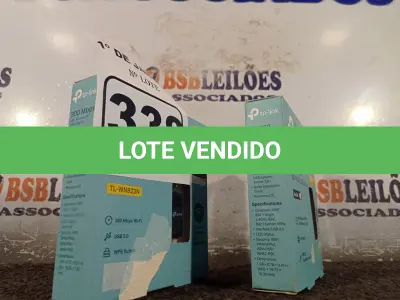 LOTE 338 - 02 ADAPTADORES WIRELESS TPLINK. (NO ESTADO) ATENÇÃO! FAZER A VISITAÇÃO ANTES DE ARREMATAR, NÃO SABEMOS SE FUNCIONA. LEILÃO NÃO TEM GARANTIA E NEM DEVOLUÇÃO, SUJEITO A POSSÍVEIS AVARIAS VISÍVEIS/OCULTAS E/OU AUSÊNCIA DE COMPONENTES.