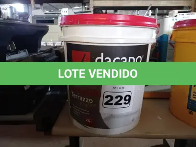 LOTE 229 - 01 BALDE DE GRANILITE RUSTICO DACAPÓ 25KG. (NO ESTADO) ATENÇÃO! FAZER A VISITAÇÃO ANTES DE ARREMATAR, NÃO SABEMOS SE FUNCIONA. LEILÃO NÃO TEM GARANTIA E NEM DEVOLUÇÃO, SUJEITO A POSSÍVEIS AVARIAS VISÍVEIS/OCULTAS E/OU AUSÊNCIA DE COMPONENTES.