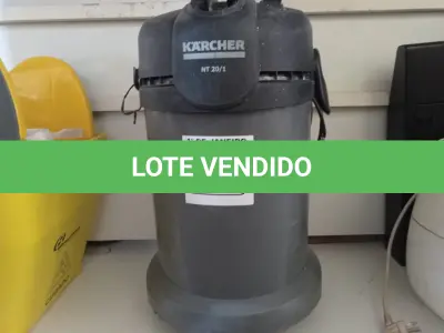 LOTE 216 - 01 ASPIRADOR DE PÓ MARCA KARCHER NT 20/1 220V. (NO ESTADO) ATENÇÃO! FAZER A VISITAÇÃO ANTES DE ARREMATAR, NÃO SABEMOS SE FUNCIONA. LEILÃO NÃO TEM GARANTIA E NEM DEVOLUÇÃO, SUJEITO A POSSÍVEIS AVARIAS VISÍVEIS/OCULTAS E/OU AUSÊNCIA DE COMPONENTES.
