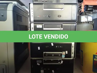 LOTE 194 - 06 CPU’S MARCAS E MODELOS DIVERSOS. (NO ESTADO) ATENÇÃO! FAZER A VISITAÇÃO ANTES DE ARREMATAR, NÃO SABEMOS SE FUNCIONA. LEILÃO NÃO TEM GARANTIA E NEM DEVOLUÇÃO, SUJEITO A POSSÍVEIS AVARIAS VISÍVEIS/OCULTAS E/OU AUSÊNCIA DE COMPONENTES.