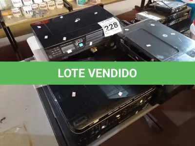 LOTE 228 - 06 IMPRESSORAS MARCAS E MODELOS DIVERSOS. (NO ESTADO) ATENÇÃO! FAZER A VISITAÇÃO ANTES DE ARREMATAR, NÃO SABEMOS SE FUNCIONA. LEILÃO NÃO TEM GARANTIA E NEM DEVOLUÇÃO, SUJEITO A POSSÍVEIS AVARIAS VISÍVEIS/OCULTAS E/OU AUSÊNCIA DE COMPONENTES.
