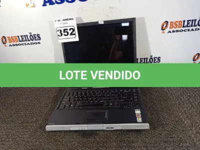 LOTE 352 - 01 NOTEBOOK MARCA HP. (NO ESTADO) ATENÇÃO! FAZER A VISITAÇÃO ANTES DE ARREMATAR, NÃO SABEMOS SE FUNCIONA. LEILÃO NÃO TEM GARANTIA E NEM DEVOLUÇÃO, SUJEITO A POSSÍVEIS AVARIAS VISÍVEIS/OCULTAS E/OU AUSÊNCIA DE COMPONENTES.