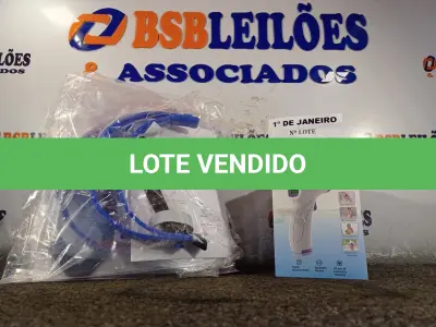 LOTE 341 - 10 MASCARAS DE PROTEÇÃO E 04 TERMÔMETROS INFRAVERMELHO. (NO ESTADO) ATENÇÃO! FAZER A VISITAÇÃO ANTES DE ARREMATAR, NÃO SABEMOS SE FUNCIONA. LEILÃO NÃO TEM GARANTIA E NEM DEVOLUÇÃO, SUJEITO A POSSÍVEIS AVARIAS VISÍVEIS/OCULTAS E/OU AUSÊNCIA DE COMPONENTES.