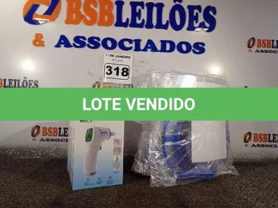 LOTE 318 - 10 MASCARAS DE PROTEÇÃO E 04 TERMÔMETROS INFRAVERMELHO. (NO ESTADO) ATENÇÃO! FAZER A VISITAÇÃO ANTES DE ARREMATAR, NÃO SABEMOS SE FUNCIONA. LEILÃO NÃO TEM GARANTIA E NEM DEVOLUÇÃO, SUJEITO A POSSÍVEIS AVARIAS VISÍVEIS/OCULTAS E/OU AUSÊNCIA DE COMPONENTES.