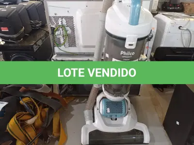 LOTE 396 - 01 ASPIRADOR DE PÓ MARCA PHILCO 220V. (NO ESTADO) ATENÇÃO! FAZER A VISITAÇÃO ANTES DE ARREMATAR, NÃO SABEMOS SE FUNCIONA. LEILÃO NÃO TEM GARANTIA E NEM DEVOLUÇÃO, SUJEITO A POSSÍVEIS AVARIAS VISÍVEIS/OCULTAS E/OU AUSÊNCIA DE COMPONENTES.