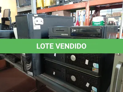 LOTE 163 - 04 CPU’S MARCAS E MODELOS DIVERSOS. (NO ESTADO) ATENÇÃO! FAZER A VISITAÇÃO ANTES DE ARREMATAR, NÃO SABEMOS SE FUNCIONA. LEILÃO NÃO TEM GARANTIA E NEM DEVOLUÇÃO, SUJEITO A POSSÍVEIS AVARIAS VISÍVEIS/OCULTAS E/OU AUSÊNCIA DE COMPONENTES.