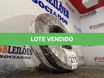 LOTE 275 - 01 ROLO DE CABO FLEXÍVEL 100M 1X10MM NA COR PRETA. (NOVO). (NO ESTADO) ATENÇÃO! FAZER A VISITAÇÃO ANTES DE ARREMATAR, NÃO SABEMOS SE FUNCIONA. LEILÃO NÃO TEM GARANTIA E NEM DEVOLUÇÃO, SUJEITO A POSSÍVEIS AVARIAS VISÍVEIS/OCULTAS E/OU AUSÊNCIA DE COMPONENTES.