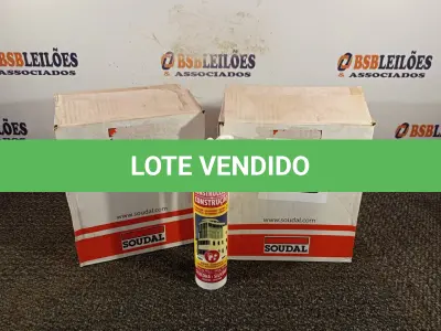 LOTE 123 - 24 TUBOS DE SILICONE NEUTRO PARA CONSTRUÇÃO 340G. (NO ESTADO) ATENÇÃO! FAZER A VISITAÇÃO ANTES DE ARREMATAR, NÃO SABEMOS SE FUNCIONA. LEILÃO NÃO TEM GARANTIA E NEM DEVOLUÇÃO, SUJEITO A POSSÍVEIS AVARIAS VISÍVEIS/OCULTAS E/OU AUSÊNCIA DE COMPONENTES.