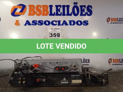 LOTE 359 - 01 EQUALIZADOR E 01 APARELHO AM/FM MARCA UNIC. (NO ESTADO) ATENÇÃO! FAZER A VISITAÇÃO ANTES DE ARREMATAR, NÃO SABEMOS SE FUNCIONA. LEILÃO NÃO TEM GARANTIA E NEM DEVOLUÇÃO, SUJEITO A POSSÍVEIS AVARIAS VISÍVEIS/OCULTAS E/OU AUSÊNCIA DE COMPONENTES.