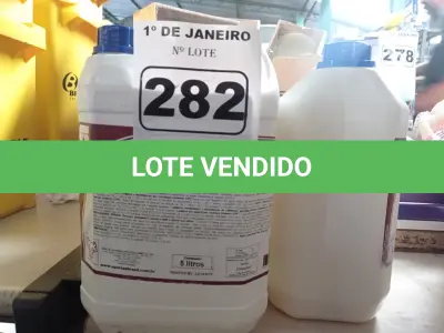 LOTE 282 - 15 LITROS DE CLOROCLEAN. (NO ESTADO) ATENÇÃO! FAZER A VISITAÇÃO ANTES DE ARREMATAR, NÃO SABEMOS SE FUNCIONA. LEILÃO NÃO TEM GARANTIA E NEM DEVOLUÇÃO, SUJEITO A POSSÍVEIS AVARIAS VISÍVEIS/OCULTAS E/OU AUSÊNCIA DE COMPONENTES.