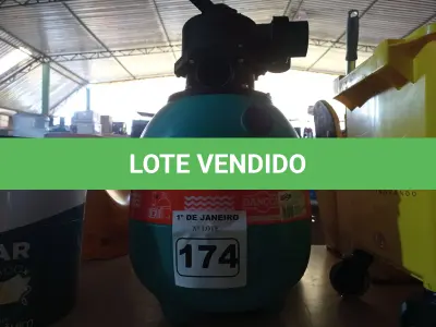 LOTE 174 - 01 FILTRO PARA PISCINA. (NO ESTADO) ATENÇÃO! FAZER A VISITAÇÃO ANTES DE ARREMATAR, NÃO SABEMOS SE FUNCIONA. LEILÃO NÃO TEM GARANTIA E NEM DEVOLUÇÃO, SUJEITO A POSSÍVEIS AVARIAS VISÍVEIS/OCULTAS E/OU AUSÊNCIA DE COMPONENTES.