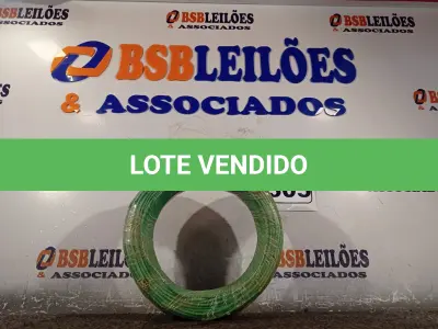 LOTE 305 - 01 ROLO DE CABO FLEXÍVEL 100M 1X2,5MM NA COR VERDE. (NOVO). (NO ESTADO) ATENÇÃO! FAZER A VISITAÇÃO ANTES DE ARREMATAR, NÃO SABEMOS SE FUNCIONA. LEILÃO NÃO TEM GARANTIA E NEM DEVOLUÇÃO, SUJEITO A POSSÍVEIS AVARIAS VISÍVEIS/OCULTAS E/OU AUSÊNCIA DE COMPONENTES.