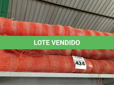 LOTE 424 - 03 ROLOS DE TELA DE PROTEÇÃO PARA OBRAS INCOMPLETOS. (NO ESTADO) ATENÇÃO! FAZER A VISITAÇÃO ANTES DE ARREMATAR, NÃO SABEMOS SE FUNCIONA. LEILÃO NÃO TEM GARANTIA E NEM DEVOLUÇÃO, SUJEITO A POSSÍVEIS AVARIAS VISÍVEIS/OCULTAS E/OU AUSÊNCIA DE COMPONENTES.