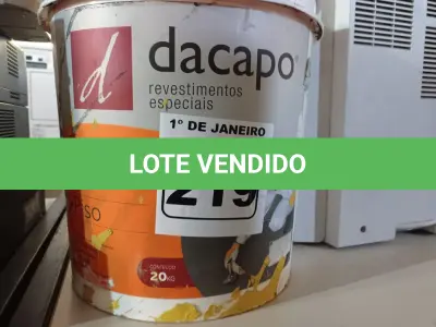 LOTE 219 - 01 LATA DE TINTA IQUINE PINTALAR FOSCO-AVELUDADO 18L NA COR BRANCO NEVE. (NO ESTADO) ATENÇÃO! FAZER A VISITAÇÃO ANTES DE ARREMATAR, NÃO SABEMOS SE FUNCIONA. LEILÃO NÃO TEM GARANTIA E NEM DEVOLUÇÃO, SUJEITO A POSSÍVEIS AVARIAS VISÍVEIS/OCULTAS E/OU AUSÊNCIA DE COMPONENTES.