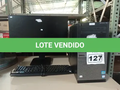 LOTE 127 - 01 CPU, 01 TECLADO E 01 MONITOR. (NO ESTADO) ATENÇÃO! FAZER A VISITAÇÃO ANTES DE ARREMATAR, NÃO SABEMOS SE FUNCIONA. LEILÃO NÃO TEM GARANTIA E NEM DEVOLUÇÃO, SUJEITO A POSSÍVEIS AVARIAS VISÍVEIS/OCULTAS E/OU AUSÊNCIA DE COMPONENTES.
