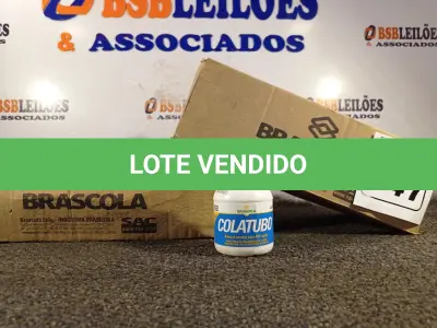 LOTE 147 - 02 CAIXAS COM COLA TUBO ST 175G COM 15 FRASCOS CADA. (NO ESTADO) ATENÇÃO! FAZER A VISITAÇÃO ANTES DE ARREMATAR, NÃO SABEMOS SE FUNCIONA. LEILÃO NÃO TEM GARANTIA E NEM DEVOLUÇÃO, SUJEITO A POSSÍVEIS AVARIAS VISÍVEIS/OCULTAS E/OU AUSÊNCIA DE COMPONENTES.
