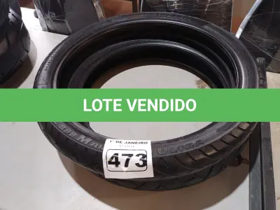 LOTE 473 - 02 PNEUS DE MOTO 90/90/21, 110/80/19. (NO ESTADO) ATENÇÃO! FAZER A VISITAÇÃO ANTES DE ARREMATAR, NÃO SABEMOS SE FUNCIONA. LEILÃO NÃO TEM GARANTIA E NEM DEVOLUÇÃO, SUJEITO A POSSÍVEIS AVARIAS VISÍVEIS/OCULTAS E/OU AUSÊNCIA DE COMPONENTES.