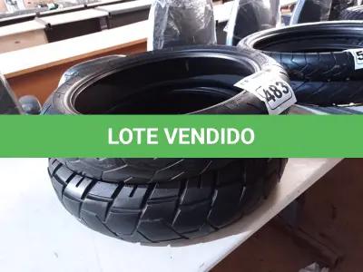 LOTE 483 - 02 PNEUS DE MOTO 120/70/17, 150/70/17. (NO ESTADO) ATENÇÃO! FAZER A VISITAÇÃO ANTES DE ARREMATAR, NÃO SABEMOS SE FUNCIONA. LEILÃO NÃO TEM GARANTIA E NEM DEVOLUÇÃO, SUJEITO A POSSÍVEIS AVARIAS VISÍVEIS/OCULTAS E/OU AUSÊNCIA DE COMPONENTES.