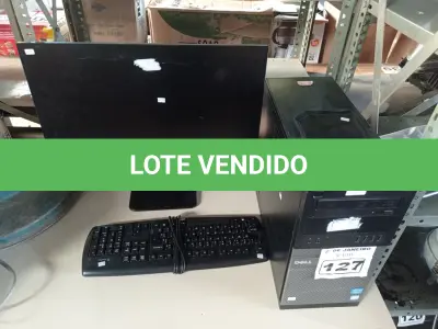 LOTE 127 - 01 CPU, 01 TECLADO E 01 MONITOR. (NO ESTADO) ATENÇÃO! FAZER A VISITAÇÃO ANTES DE ARREMATAR, NÃO SABEMOS SE FUNCIONA. LEILÃO NÃO TEM GARANTIA E NEM DEVOLUÇÃO, SUJEITO A POSSÍVEIS AVARIAS VISÍVEIS/OCULTAS E/OU AUSÊNCIA DE COMPONENTES.