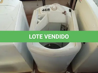 LOTE 468 - 01 LAVADORA TANQUINHO INCOMPLETA. (NO ESTADO) ATENÇÃO! FAZER A VISITAÇÃO ANTES DE ARREMATAR, NÃO SABEMOS SE FUNCIONA. LEILÃO NÃO TEM GARANTIA E NEM DEVOLUÇÃO, SUJEITO A POSSÍVEIS AVARIAS VISÍVEIS/OCULTAS E/OU AUSÊNCIA DE COMPONENTES.