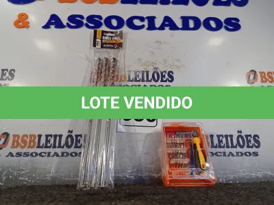LOTE 030 - 01 KIT DE BROCA LONGA COM 03 PEÇAS 300MM E 01 KIT DE CHAVES DE PRECISÃO. (NOVO) (NO ESTADO) ATENÇÃO! FAZER A VISITAÇÃO ANTES DE ARREMATAR, NÃO SABEMOS SE FUNCIONA. LEILÃO NÃO TEM GARANTIA E NEM DEVOLUÇÃO, SUJEITO A POSSÍVEIS AVARIAS VISÍVEIS/OCULTAS E/OU AUSÊNCIA DE COMPONENTES.