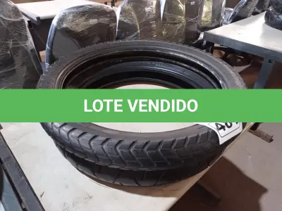 LOTE 481 - 02 PNEUS DE MOTO 90/90/21, 120/70/19. (NO ESTADO) ATENÇÃO! FAZER A VISITAÇÃO ANTES DE ARREMATAR, NÃO SABEMOS SE FUNCIONA. LEILÃO NÃO TEM GARANTIA E NEM DEVOLUÇÃO, SUJEITO A POSSÍVEIS AVARIAS VISÍVEIS/OCULTAS E/OU AUSÊNCIA DE COMPONENTES.