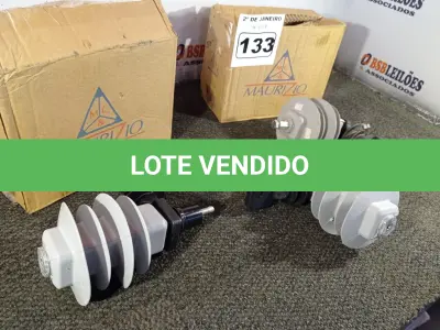 LOTE 133 - 03 PARA-RAIOS DE VÁLVULA POLIMÉRICO 15KV. (NO ESTADO) ATENÇÃO! FAZER A VISITAÇÃO ANTES DE ARREMATAR, NÃO SABEMOS SE FUNCIONA. LEILÃO NÃO TEM GARANTIA E NEM DEVOLUÇÃO, SUJEITO A POSSÍVEIS AVARIAS VISÍVEIS/OCULTAS E/OU AUSÊNCIA DE COMPONENTES.