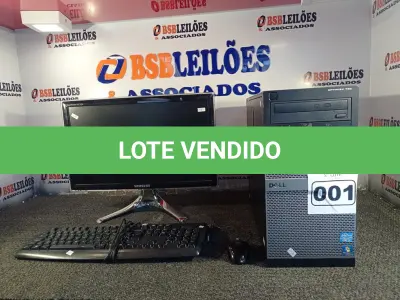LOTE 001 - 01 COMPUTADOR CORE I3 DE 6GB MARCA DELL. (NO ESTADO) ATENÇÃO! FAZER A VISITAÇÃO ANTES DE ARREMATAR, NÃO SABEMOS SE FUNCIONA. LEILÃO NÃO TEM GARANTIA E NEM DEVOLUÇÃO, SUJEITO A POSSÍVEIS AVARIAS VISÍVEIS/OCULTAS E/OU AUSÊNCIA DE COMPONENTES.
