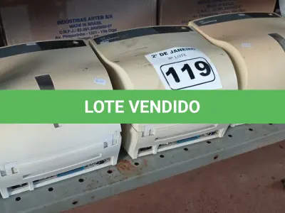 LOTE 119 - 03 IMPRESSORAS DE ETIQUETAS. (NO ESTADO) ATENÇÃO! FAZER A VISITAÇÃO ANTES DE ARREMATAR, NÃO SABEMOS SE FUNCIONA. LEILÃO NÃO TEM GARANTIA E NEM DEVOLUÇÃO, SUJEITO A POSSÍVEIS AVARIAS VISÍVEIS/OCULTAS E/OU AUSÊNCIA DE COMPONENTES.